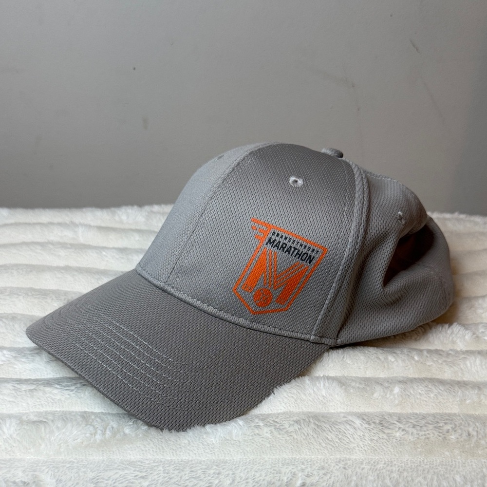 Orangetheory Gray Cap with Orange Logo